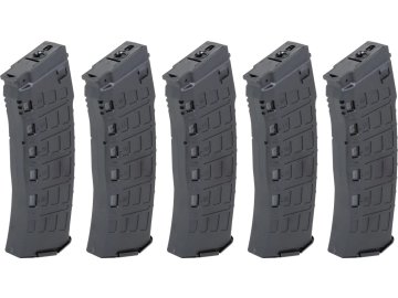 acr Set zásobníků Hi-Cap EMM AK12 pro AK - 5ks, černé, točné, 550bb, Arcturus 01