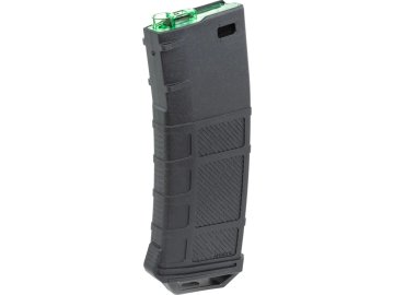 Zásobník Mid-Cap pro M4/M16 typ A - černý, zelené ústí, tlačný, 250bb, Amarok 01