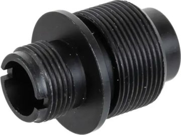 CYM Adaptér tlumiče pro pušky VSR na 14mm levotočivý závit  - černá, CYMA, T208 01