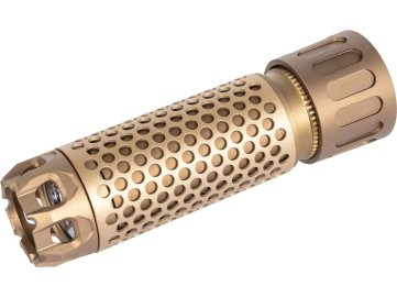 ACE Nasvětlovací tlumič Predator MKIII (Blaster MS) s imitací výšlehu a kompenzátorem - pískový TAN, 14mm -, ACETECH 01