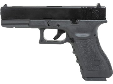 EIC Airsoftová pistole EC-1103 - černá, kovový závěr, auto, GBB, E&C 01