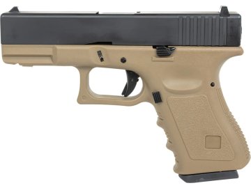 EIC Airsoftová pistole EC-1301 - Half-Tan, kovový závěr, GBB, E&C 01