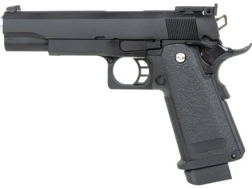 EIC Airsoftová pistole EC-2101 - černá, kovový závěr, GBB, E&C 01