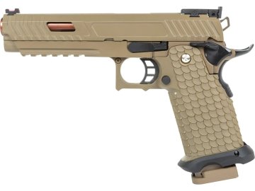 EIC Airsoftová pistole EC-2102 - Flat Dark Earth, kovový závěr, GBB, E&C 01