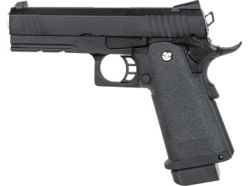 EIC Airsoftová pistole EC-2103 - černá, kovový závěr, GBB, E&C 01