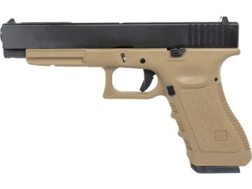 EIC Airsoftová pistole EC-1201 - Half-Tan, kovový závěr, GBB, E&C 01