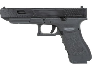 EIC Airsoftová pistole EC-1202 - černá, kovový závěr, GBB, E&C 01