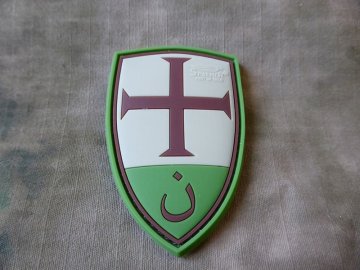 Plastové 3d patche 3D nášivka CRUSADER SHIELD JTG® - MC, Jackets to go 01