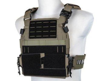 SPE Taktická vesta / nosič plátů SATAC QR III - olivová OD, Specna Arms 01