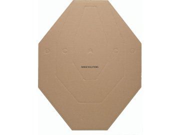 RAN Kartonový terč IPSC 46x50cm - 1ks, hnědý, Range Solutions 01