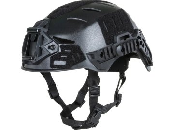 WSP Taktická helma EX (klasická verze) s otvory - černá, Wosport, HL-102-E 01