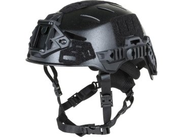 WSP Taktická helma EX s otvory - černá, Wosport, HL-102 01