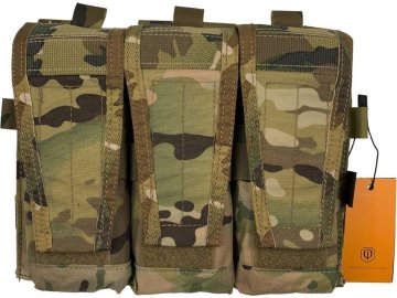CONQUER Tactical Gear Sumka CVS s chlopní na MOLLE pro zásobník 3x M4 - MC, CONQUER Tactical Gear 01