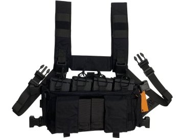 CONQUER Tactical Gear Taktický Multi Chest Rig / bandalír - černý, CONQUER Tactical Gear 01