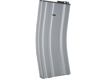 Snow Wolf Zásobník Mid-Cap pro M4 - šedý, kovový, tlačný, 150bb, Snow Wolf 01