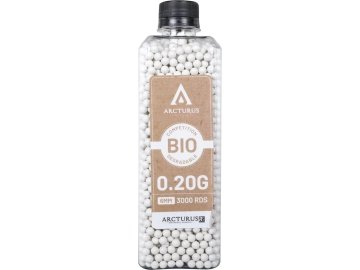 Airsoftové kuličky Arcturus RS® BIO 0,20g, 3000bb, láhev 01