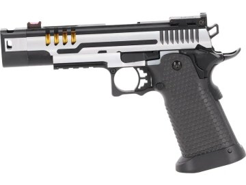 Airsoftová pistole SA-VGP24 VAPOR™ - černá/stříbrná, 2x zásobník, GBB, Specna Arms 01