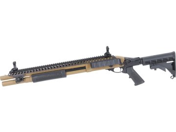 SPE Plynová brokovnice SA-VGS8 VAPOR™ Tactical rail - černá/písková TAN, GNB, Specna Arms 01
