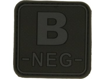 3D čtvercová nášivka B NEG - černá, Jackets to go
