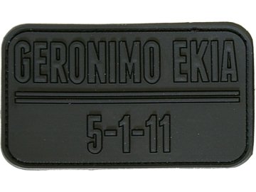 Jackets to go Nášivka Geronimo Ekia černá - 3D plast 01