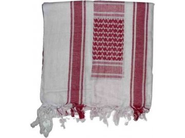 Šátek Shemag, palestina - červenobílý, Mil-Tec