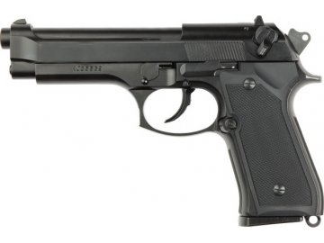 Airsoftová pistole M9 - kovový závěr, GBB, ASG