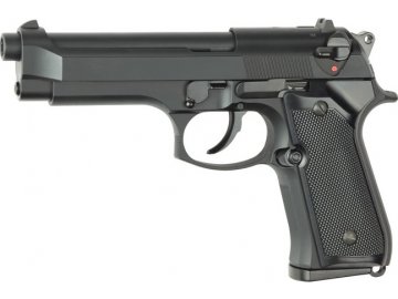 Airsoftová pistole M9 - plastový závěr, GBB, ASG