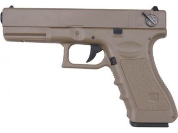 Airsoftová pistole AEP Glock 18C - TAN, CYMA, CM.030