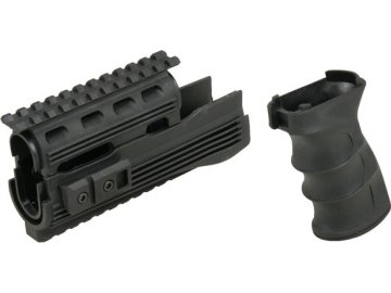 CYM RIS předpažbí  plus  pažbička pro AK47, černá 01
