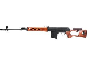CYMA Airsoftová elektrická zbraň Dragunov SVD - celokov, pravé dřevo (CM.05 01
