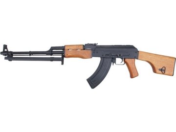 JGW Airsoftový kulomet RPK-1101 - celokov, pravé dřevo, EBB 01