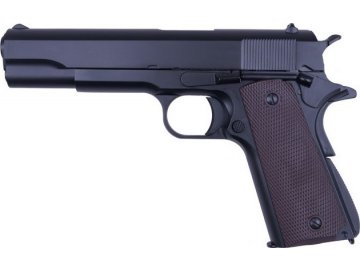 Airsoftová pistole M1911 - celokov, GBB, KJ Works