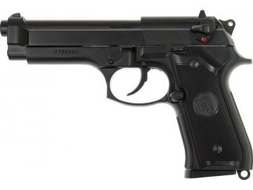 Airsoftová pistole M9 - celokov, GBB, KJ Works
