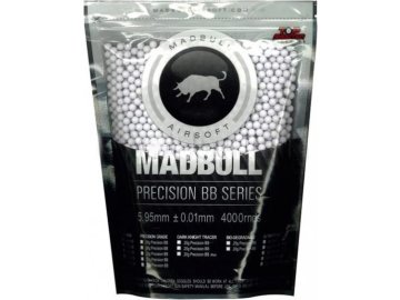 MDB Airsoftové kuličky MadBull Precision 0,25g 4000ks - bílé 01