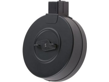 Tmr TM manuální bubnový zásobník pro AEG Scorpion vz.61, 370 BBs (točný) - Černá 01