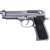 Wet Airsoftová pistole M92F Nikl, celokov, blowback 01