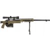 Airsoft sniper MB4411D + puškohled a dvojnožka - olivová 03
