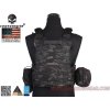 EME Maskáčová vesta s nosičem plátů a třemi sumkami LBT 6094A - Multicam Black 09