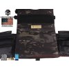 EME Maskáčová vesta s nosičem plátů a třemi sumkami LBT 6094A - Multicam Black 14