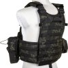 EME Maskáčová vesta s nosičem plátů a třemi sumkami LBT 6094A - Multicam Black 04