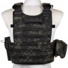 EME Maskáčová vesta s nosičem plátů a třemi sumkami LBT 6094A - Multicam Black 05