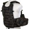 EME Maskáčová vesta s nosičem plátů a třemi sumkami LBT 6094A - Multicam Black 06