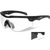 WILEY X Brýle ROGUE Smoke Grey  plus  clear  plus  light rust lens/Com.Temp. black frame 02