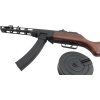 Snow Wolf Airsoftový samopal PPSh-41 EBB, celokov, pravé dřevo, 2x zásobník (SW-09W) 05