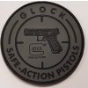 Plastové 3d patche 3D gumová nášivka GLOCK Patch - Šedá 01