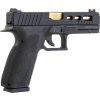 KJW Airsoftová pistole KP-13C, kovový závěr, zlatá hlaveň, blowback (GBB) 06