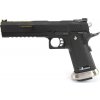 Airsoftová pistole Hi-Capa 6" IREX - černá, zlatá hlaveň, GBB, WE