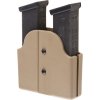 FMA Double Pouch for Pistol Magazines (Belt Mount) - Dark Earth 01