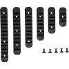 JJA Sada 6ti polymerových RIS lišt pro M-LOK předpažbí - černá 02