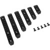 JJA Sada 6ti polymerových RIS lišt pro M-LOK předpažbí - černá 01
